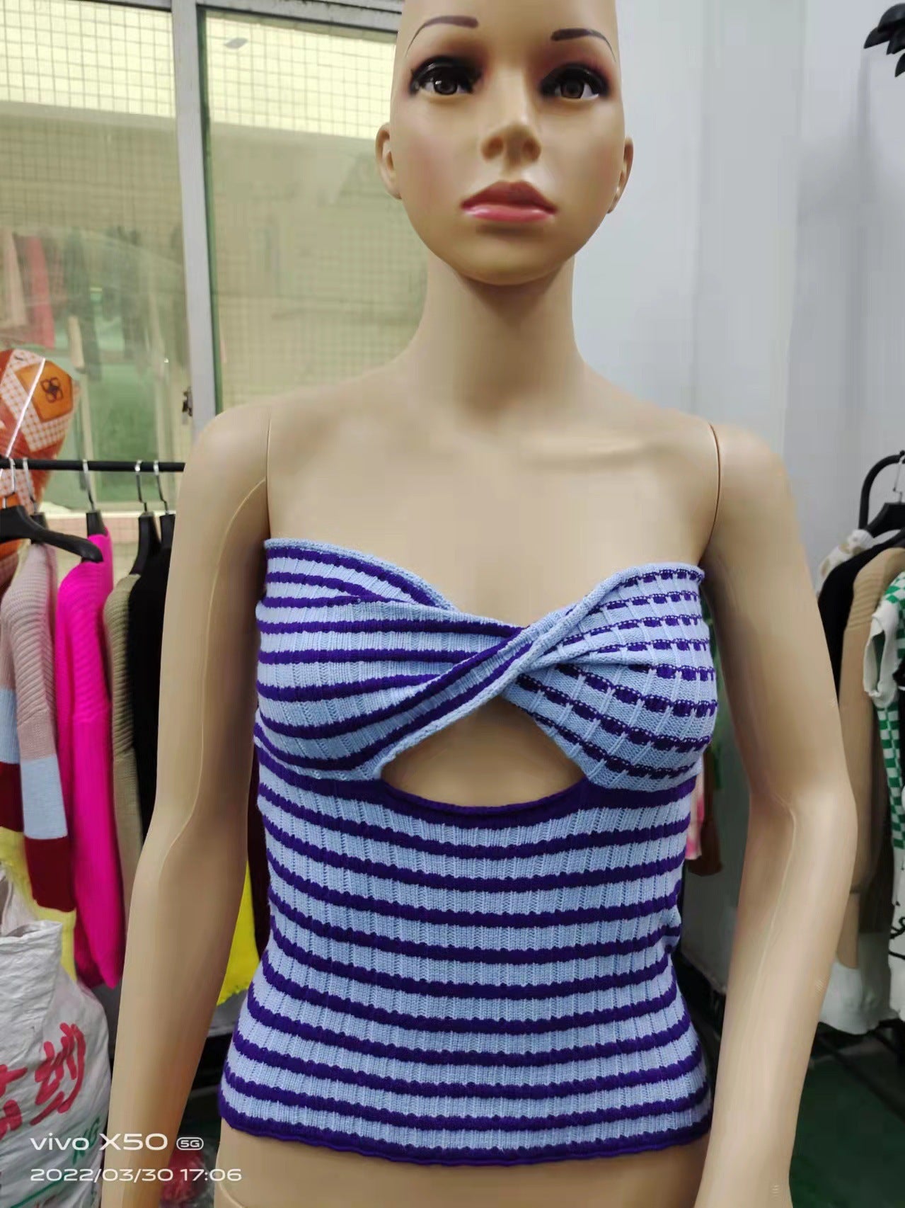 Women's Sexy Stripes Bandeau Tube Camisole Clothing
