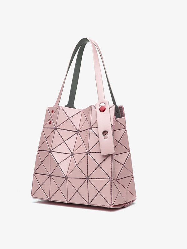 Women's Niche Geometric Diamond Pattern Box Crystal Handbags