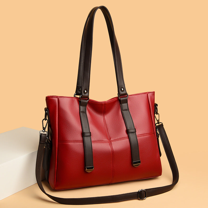 Women's Soft Surface Textured Commuter Large Capacity Handbags