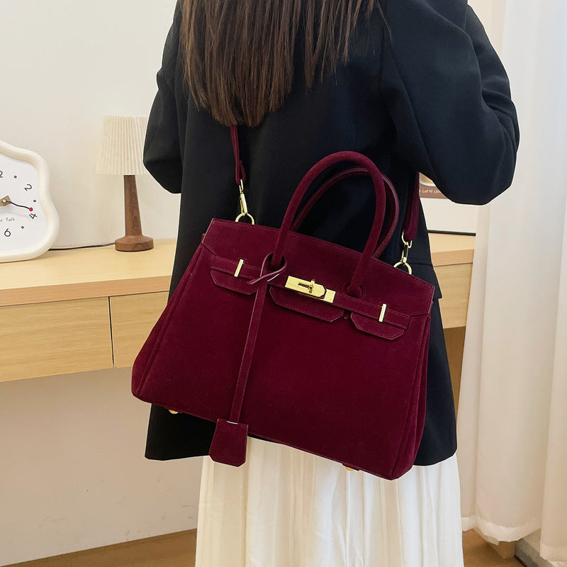 Women's Mild Luxury Retro Portable Platinum Large Tote Bags