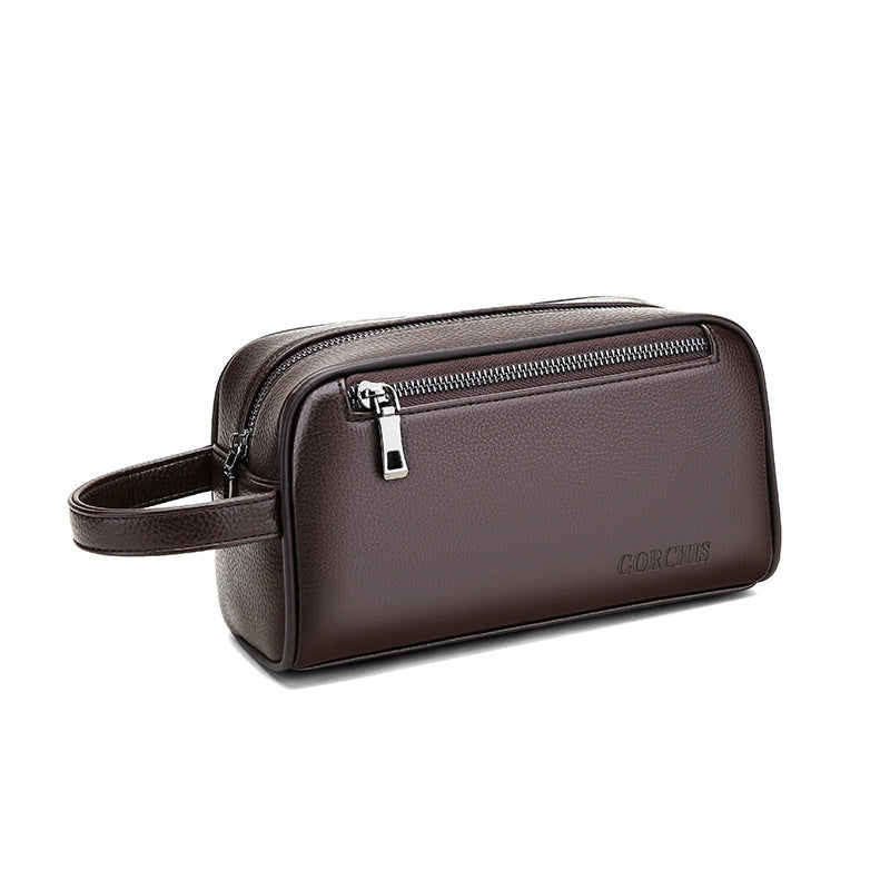 Men's Clutch Password Large Capacity Soft Leather Men's Handbags
