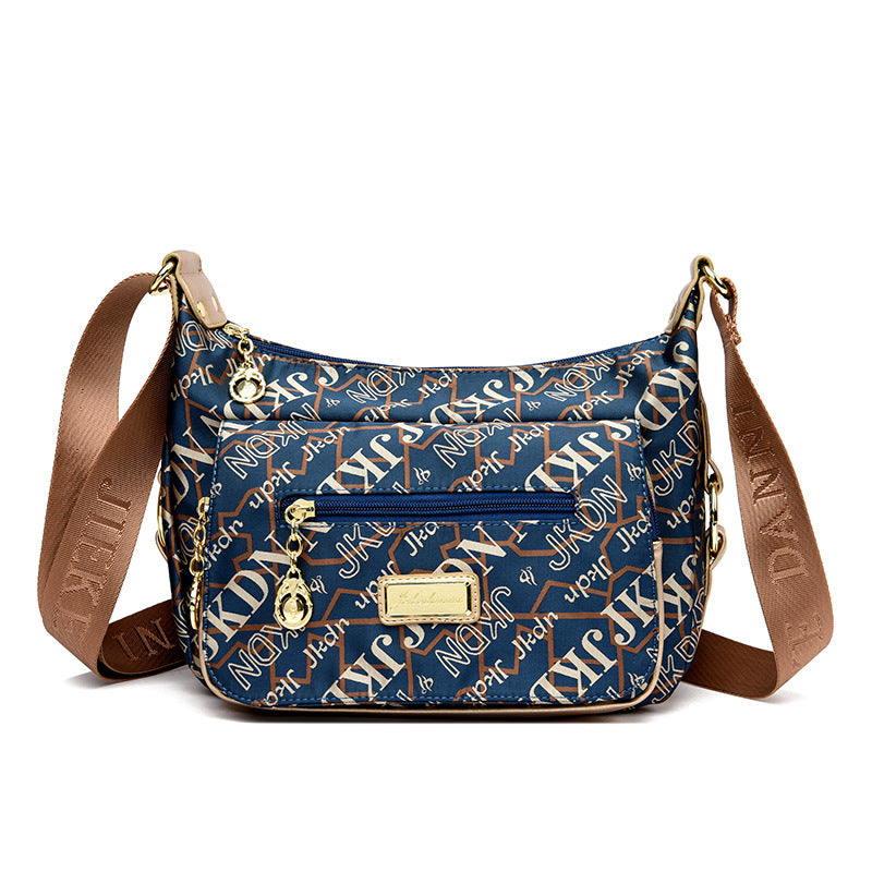 Women's Waterproof Oxford Cloth Large Capacity Printed Crossbody Bags
