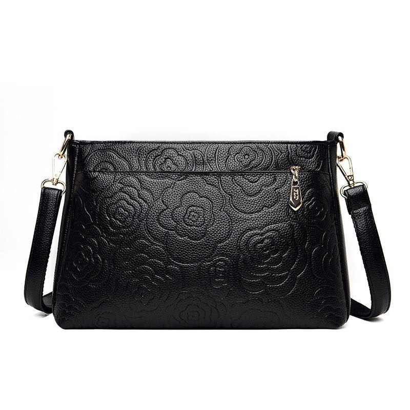 Women's Style Embossed Peony Trendy Mummy Super Shoulder Bags