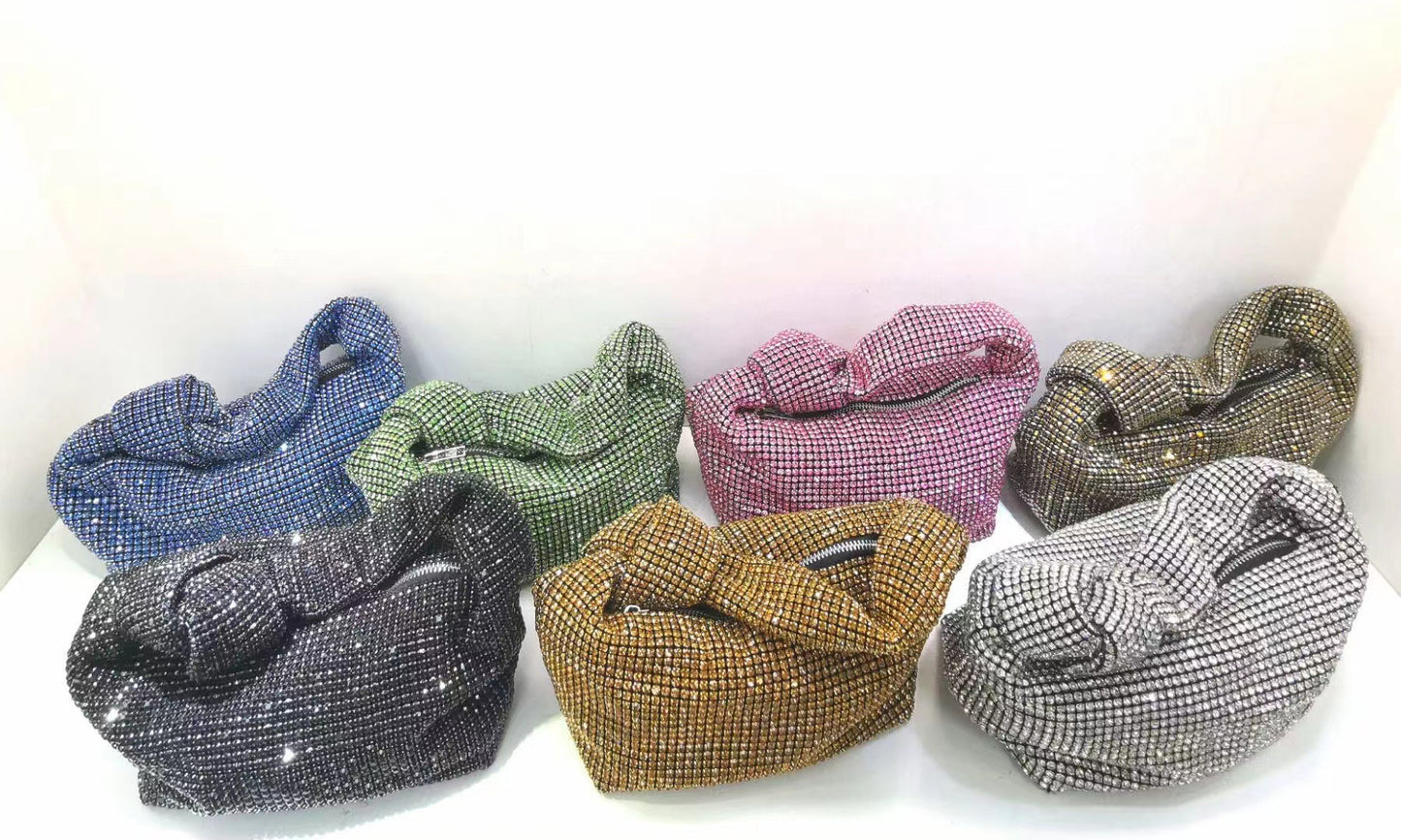 Women's Portable Dinner Niche High-grade Carrying Fashion Diamond Bags