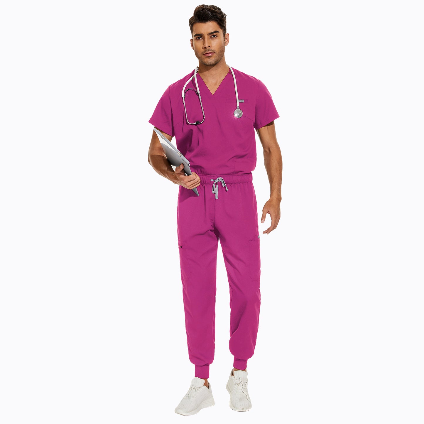 Women's & Men's Hospital Korean Hand Washing Short-sleeved Doctor Uniform