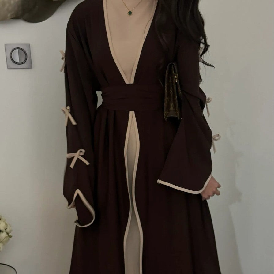 Pretty Pure Beautiful Bow Robe Dress Clothing