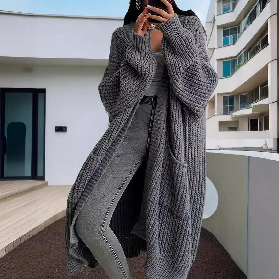 Women's Idle Style Long Loose Base Long-sleeved Sweaters