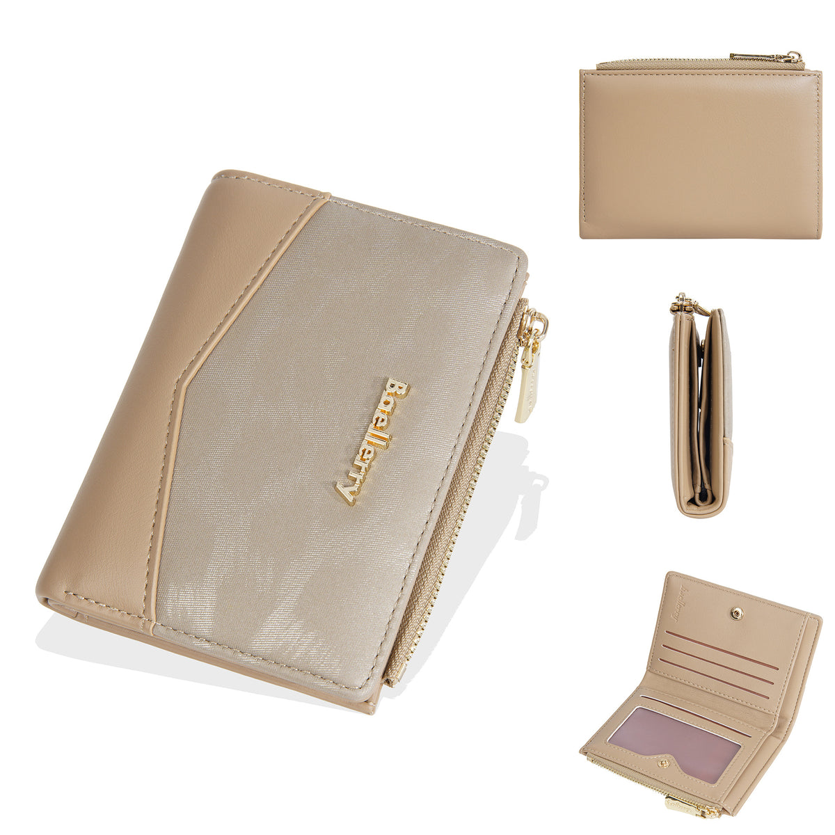 Women's Short Simple Multiple Slots Two Fold Ladies Wallet