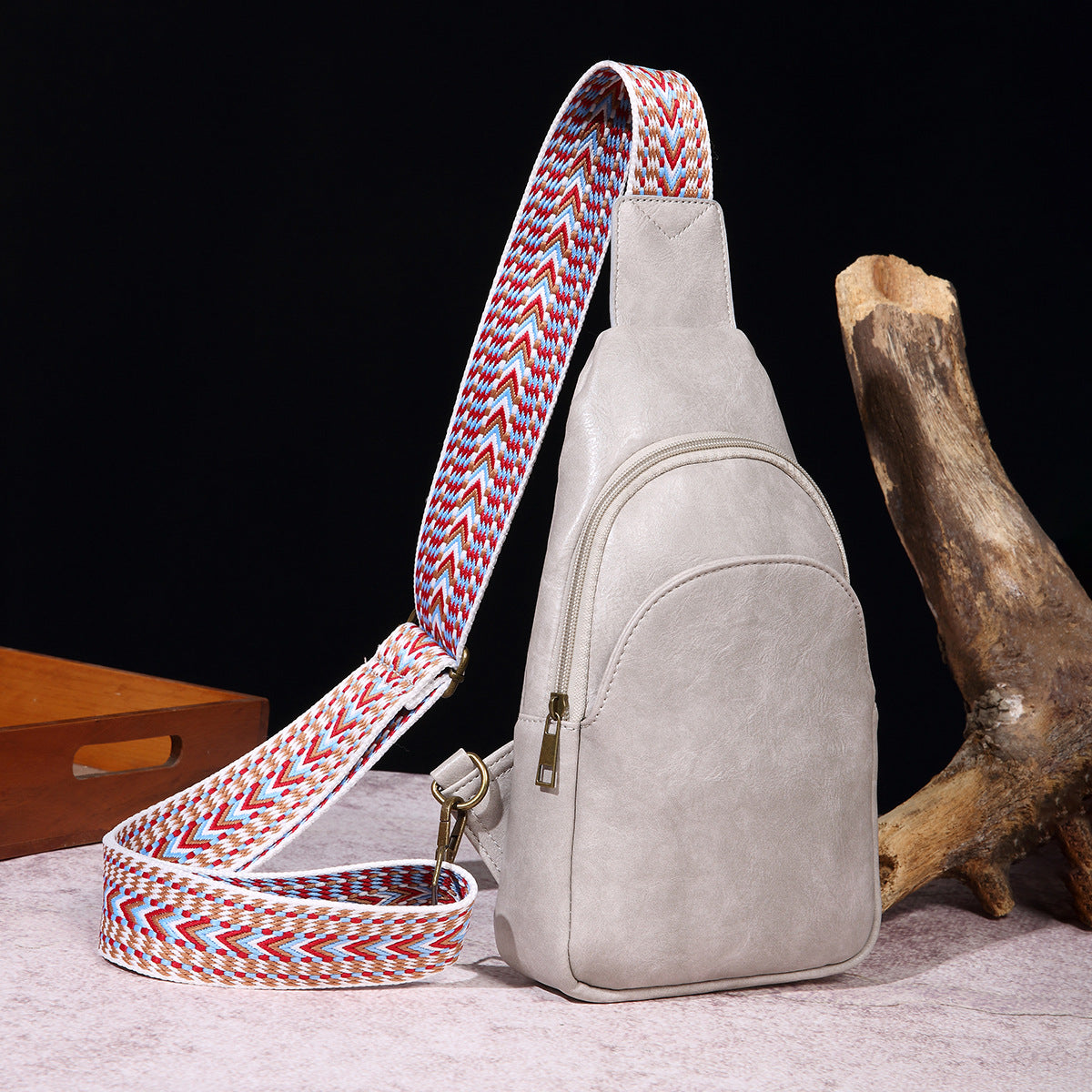 Women's Retro Fashion Solid Color Bohemian Waist Packs
