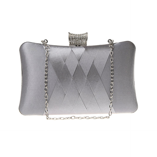 Women's Simple Diamond Clutch Dress Garment Banquet Evening Bags