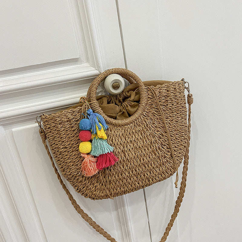 Women's Straw Large Fashion Bohemian Style Beach Shoulder Bags