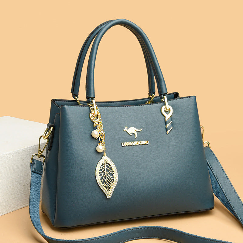 Women's Soft Leather Large Capacity Fashion Mom Handbags