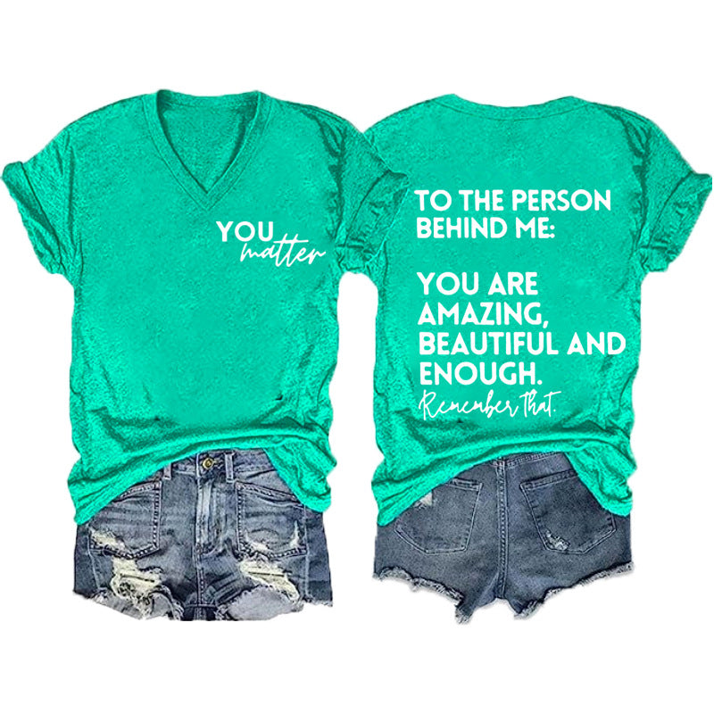 Women's Double-sided Digital Printing Series Short-sleeved Pullover Blouses