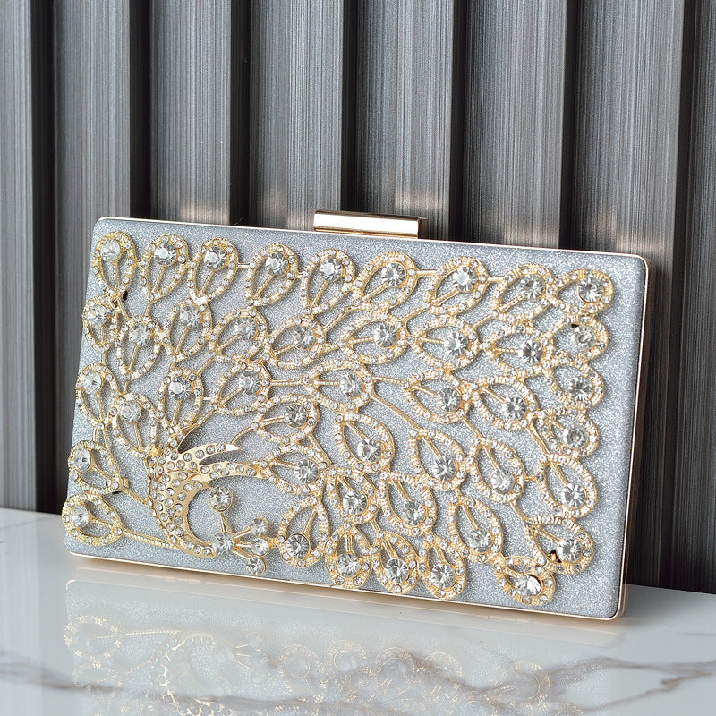 Women's High-grade Dinner Design Diamond Dress Hand-held Evening Bags
