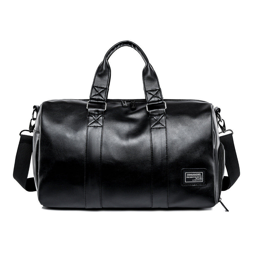 Men's Leather Large Capacity Business Short Trip Bags