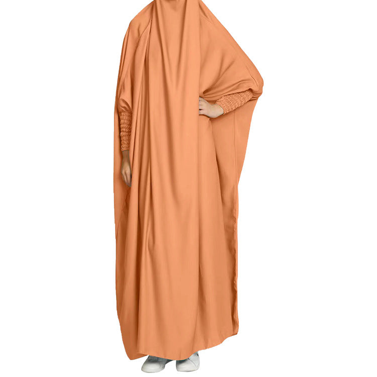 Muslim Elegant Dress Loose Simple Halal Clothing