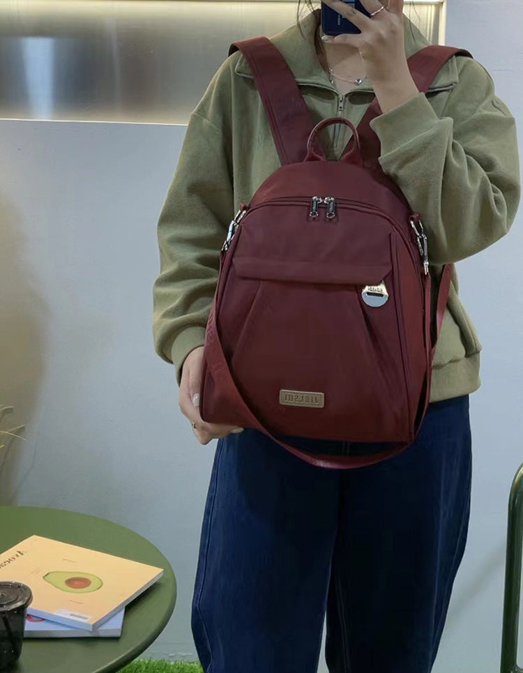 Women's Trendy Nylon Cloth Fashionable Large Capacity Backpacks