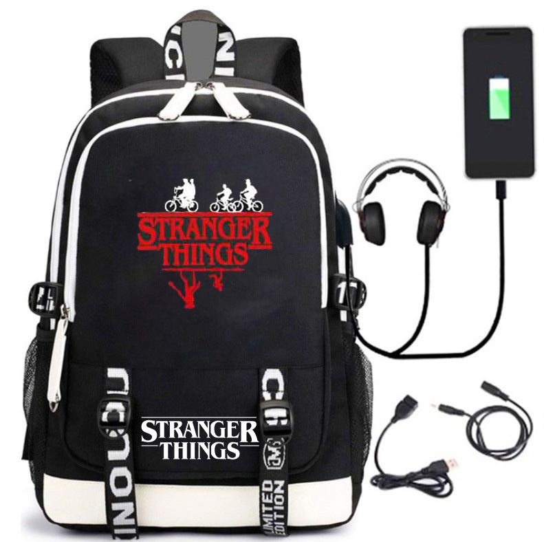 American Tv Stranger Things Charging Luminous Backpacks