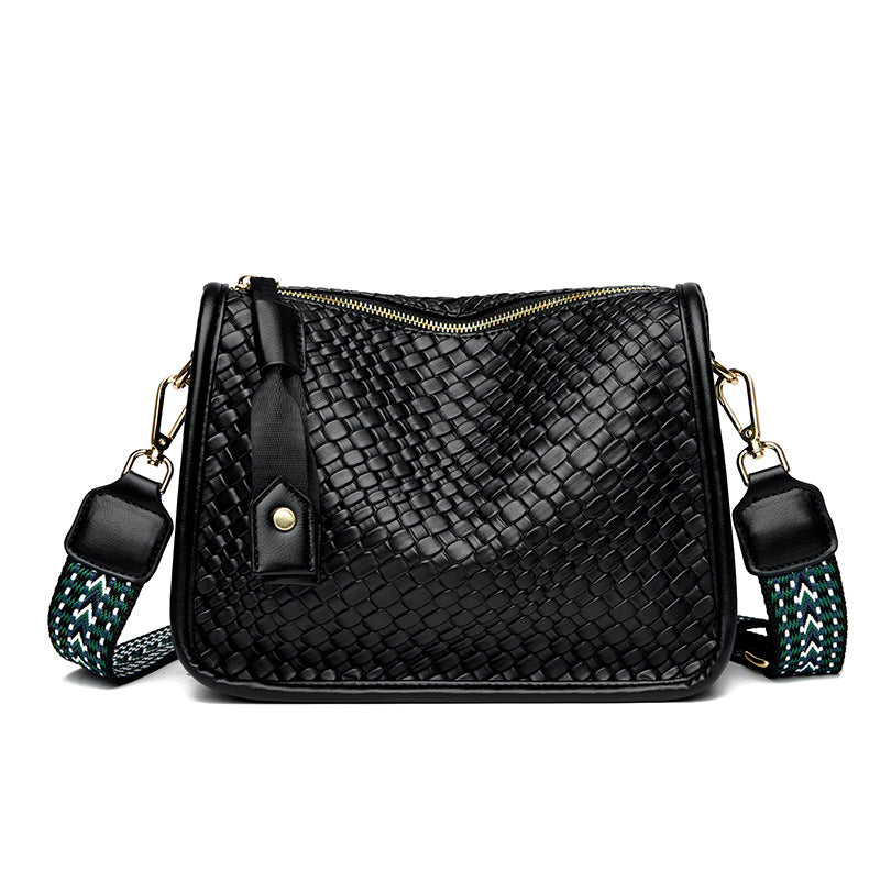 Women's Trendy Woven Underarm Simple Commute Soft Bags