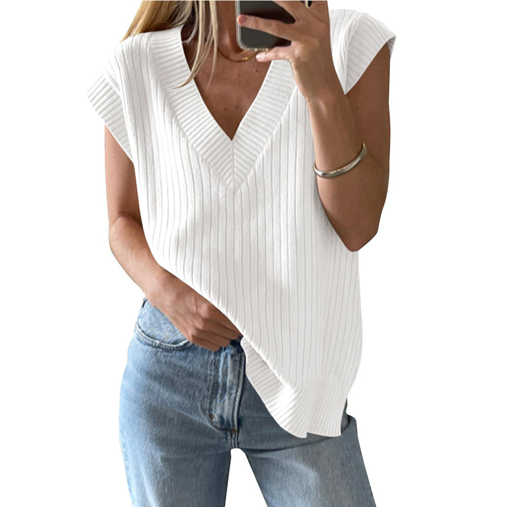 Women's Summer Sleeveless Casual Loose Pullover Vests