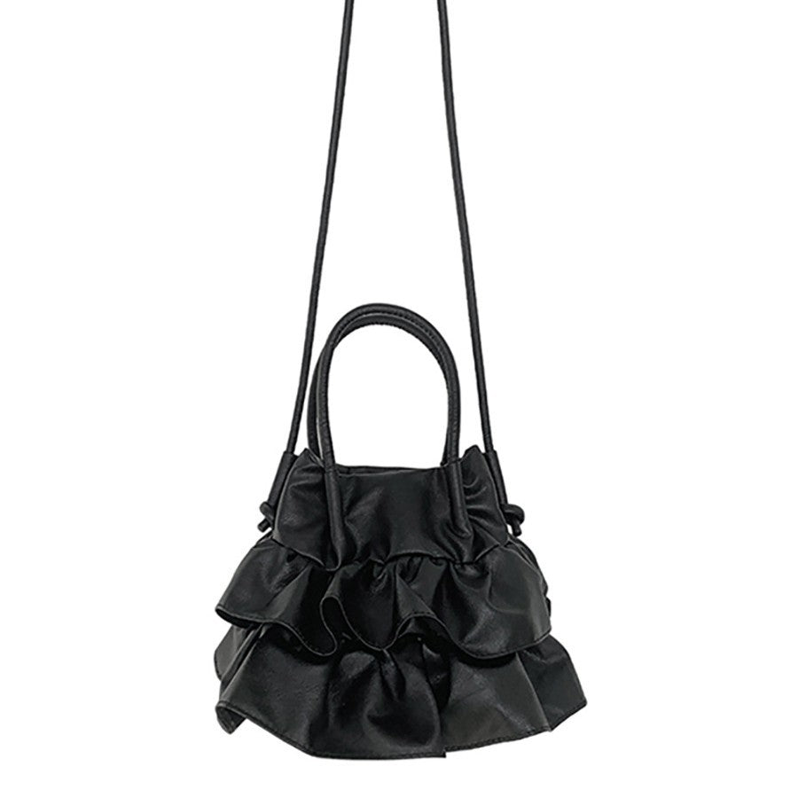 Women's Spring Design Lotus Edge Portable Soft Creative Handbags