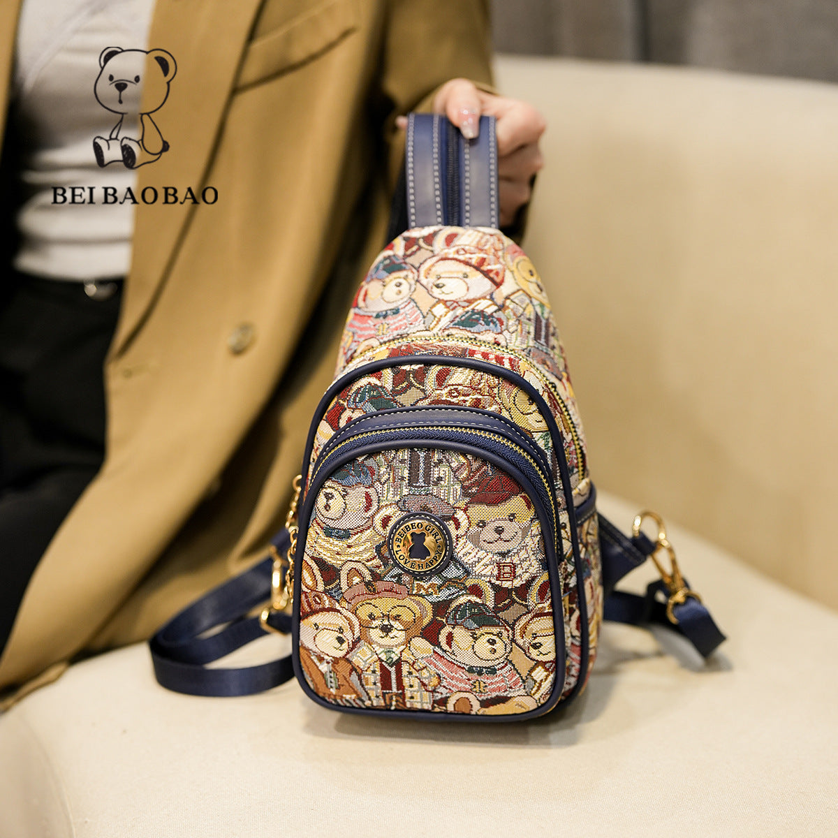 Women's Source Summer National Trendy Style Backpacks