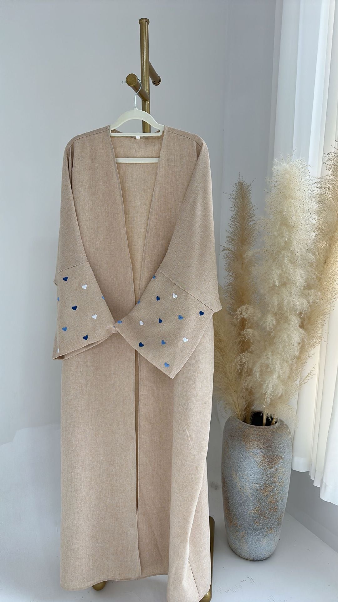 Fashion Love Embroidered Turkish Elegant Robe Clothing