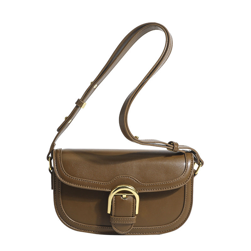 Women's Saddle Korean Retro Design French Shoulder Bags