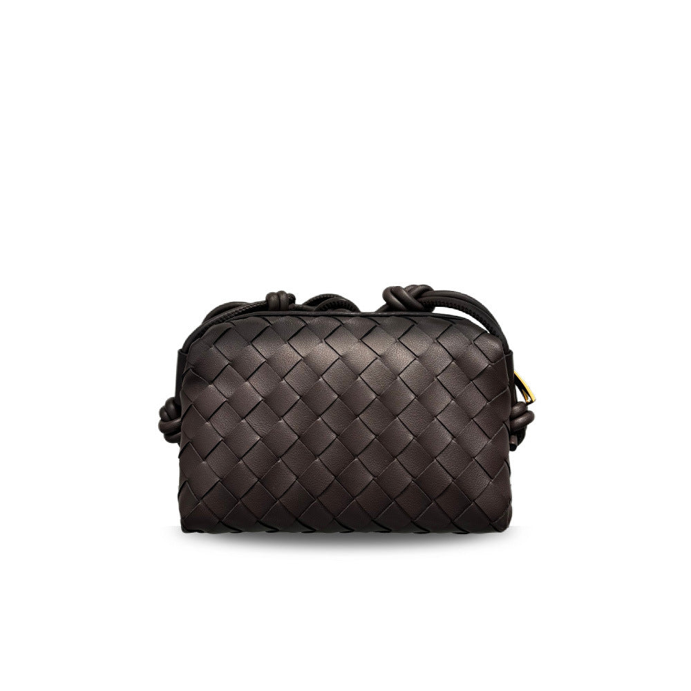 Women's Woven Cloud Genuine Leather Made Korean Shoulder Bags