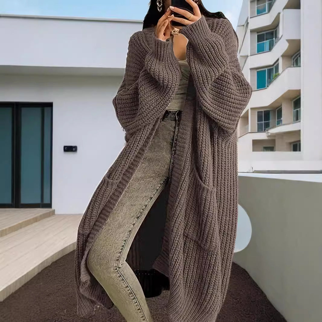 Women's Idle Style Long Loose Base Long-sleeved Sweaters