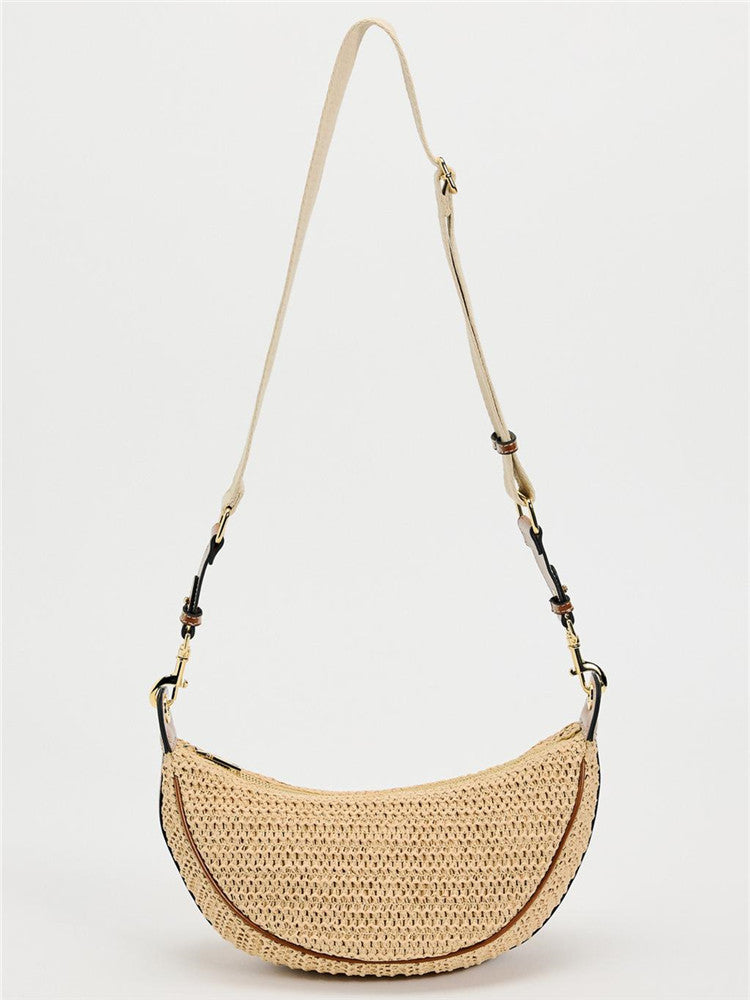 Women's Spanish Spring Woven Underarm Dumpling Crossbody Bags