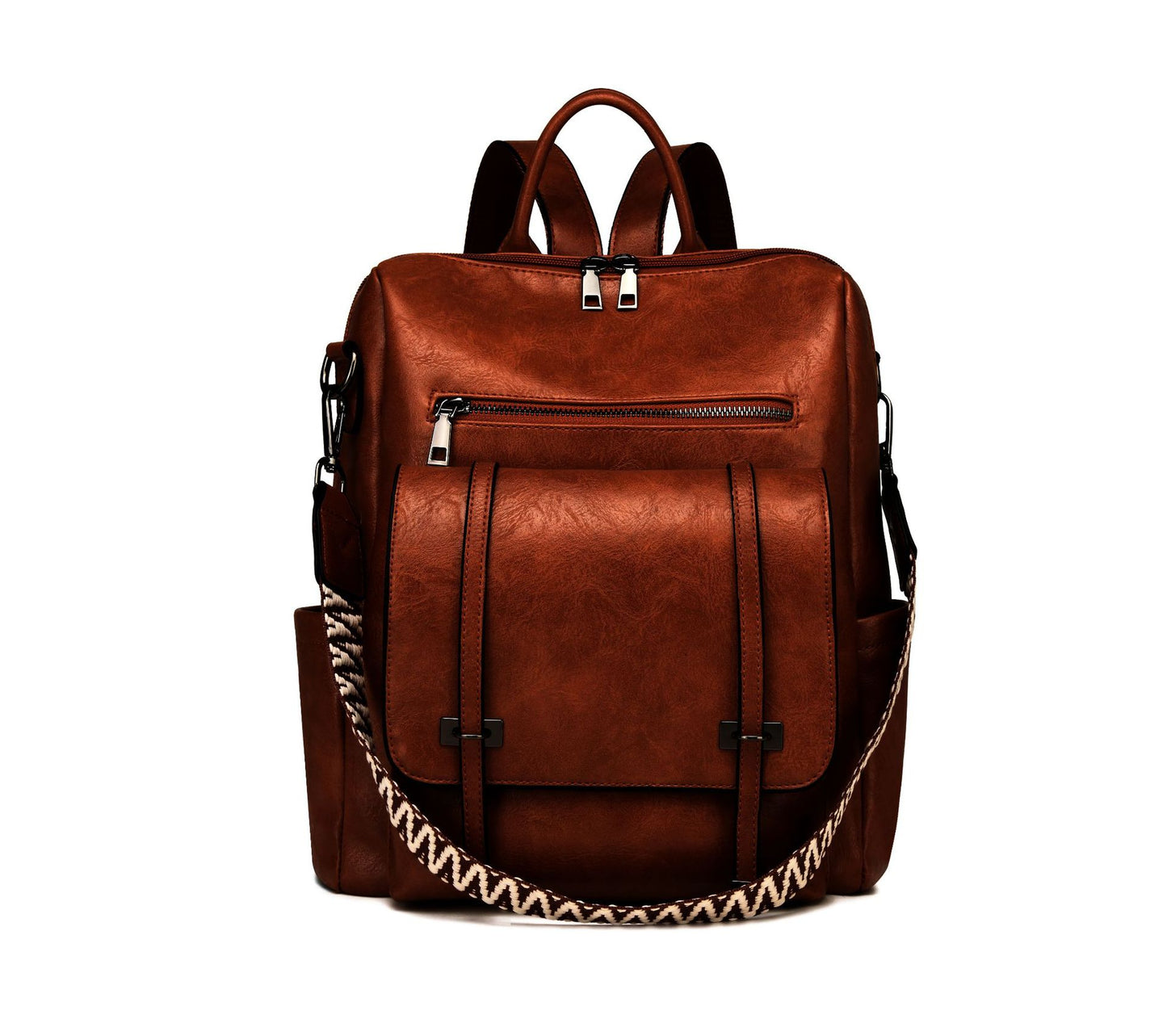 Women's Retro High-grade Soft Leather Large Capacity Backpacks