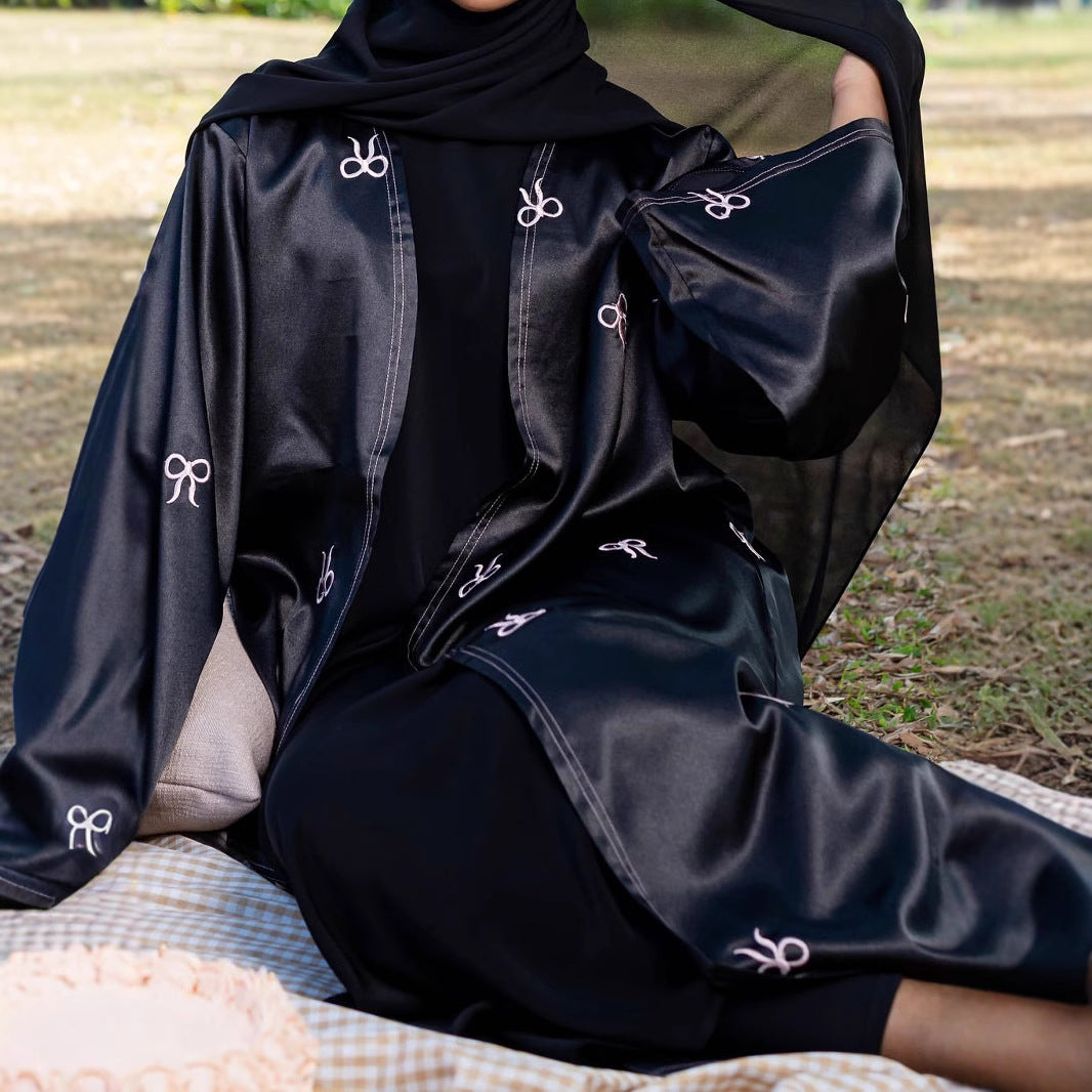 Trendy Unique Elegant Turkish Bow Embroidered Cardigans