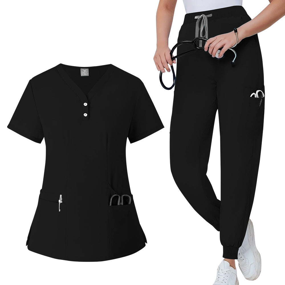 Women's Elastic Hand Washing Doctor Surgery Clothes Uniform