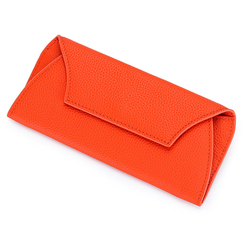 Women's Long Genuine Leather Niche Design Simple Ladies Wallets