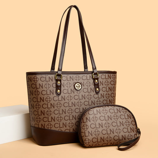 Women's Mother Fashion Large Capacity Letters Mom Handbags