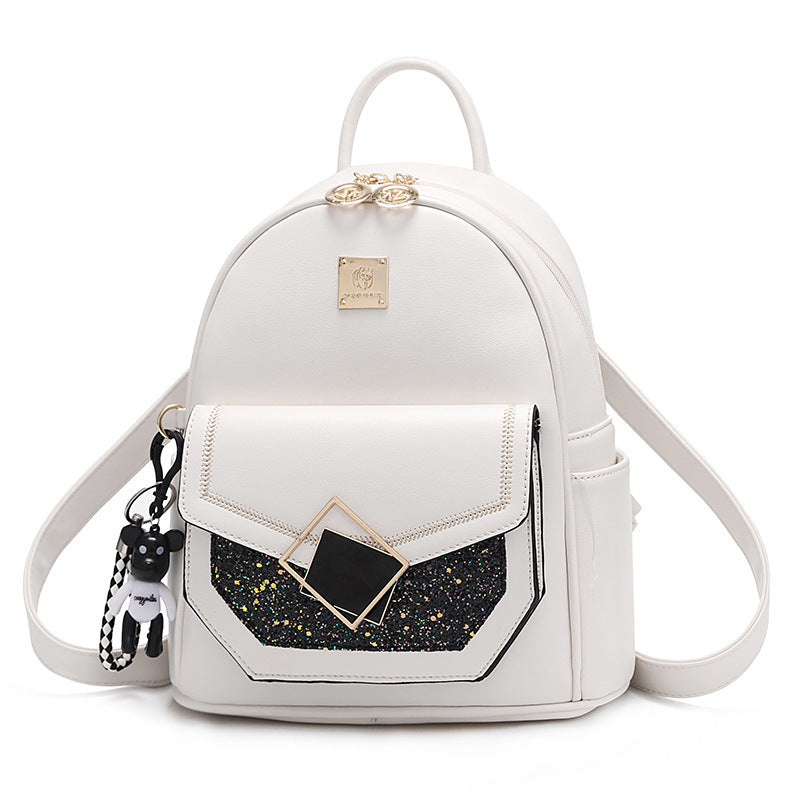 Women's Korean Style Simple Versatile Large Capacity Backpacks