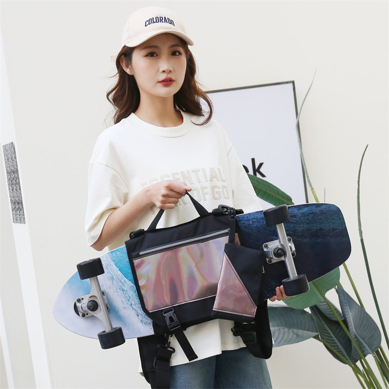 Reflective Color Changing Double Rocker Size Fish Board Sports Backpacks