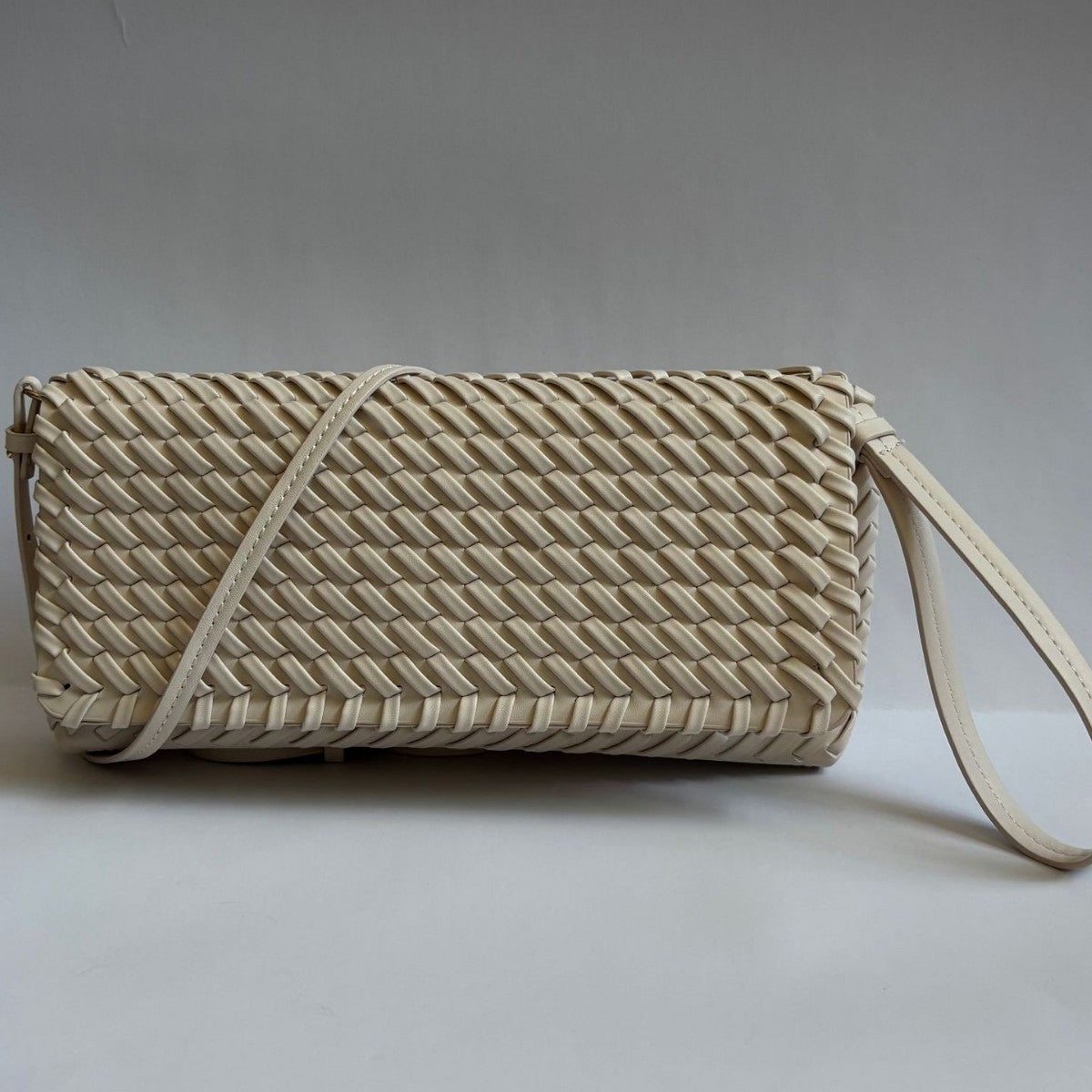 Women's Trendy Home Clamshell Woven Portable Women's Handbag