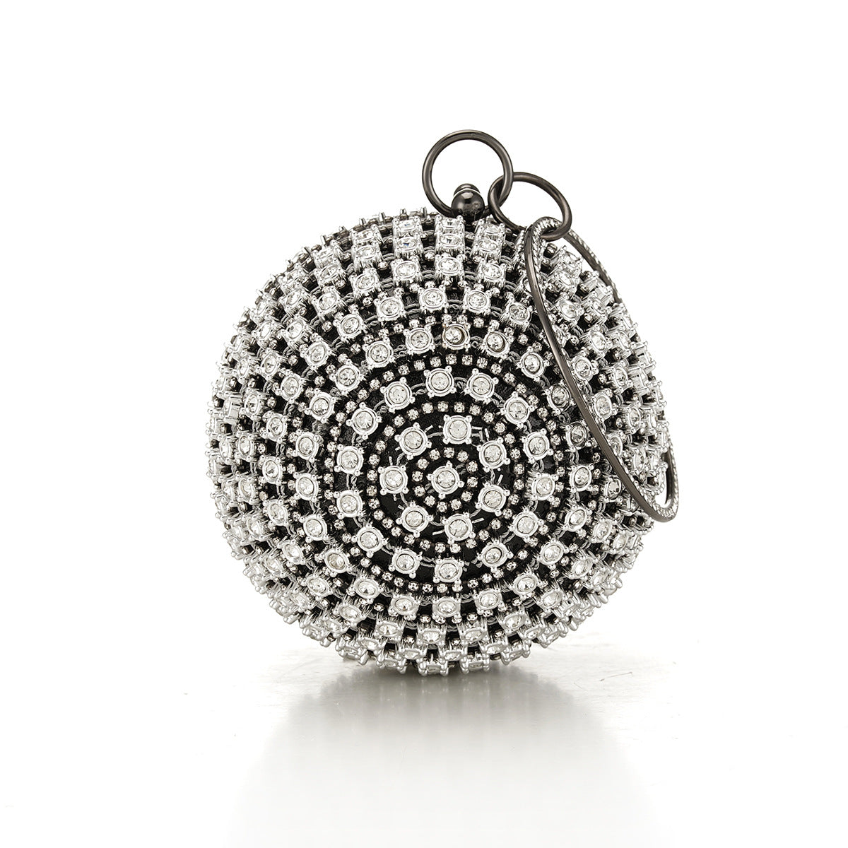 Women's Rhinestone Spherical Ball Dinner Clutch Evening Bags