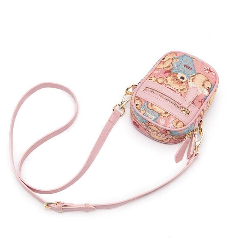 Attachment Canvas Cute Fashion Woven Flower Crossbody Bags