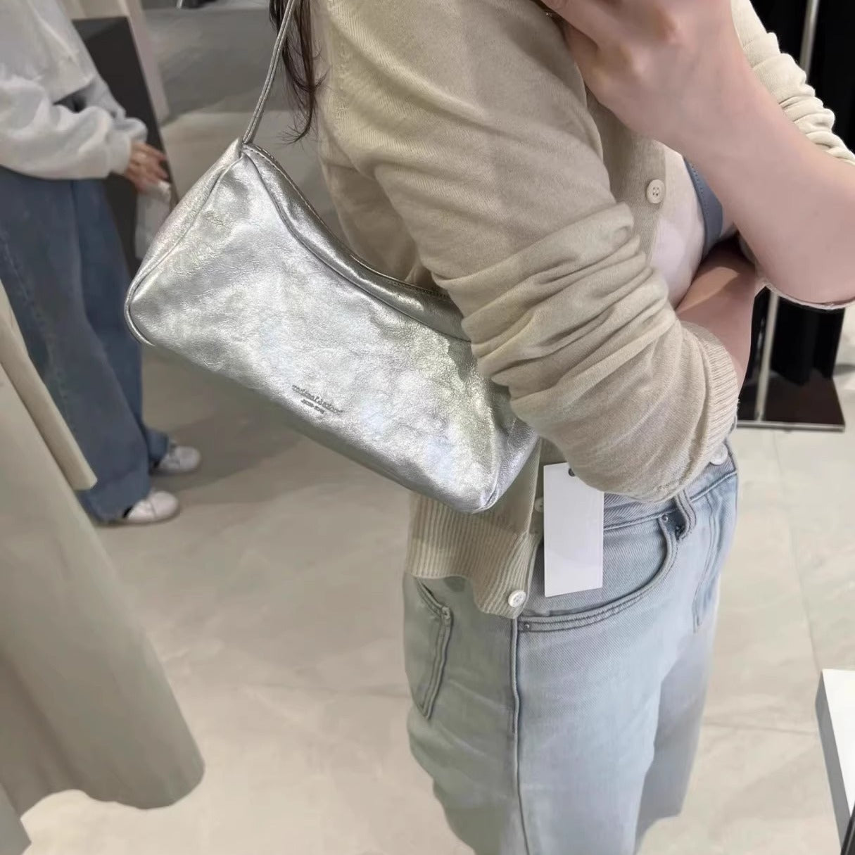Women's Niche Underarm Procurement Service Of Korean Sheepskin Armpit Bags