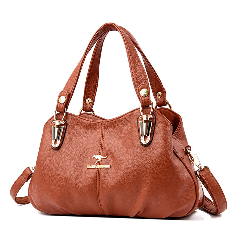 Women's Versatile Simple Mom Large Capacity Handbags