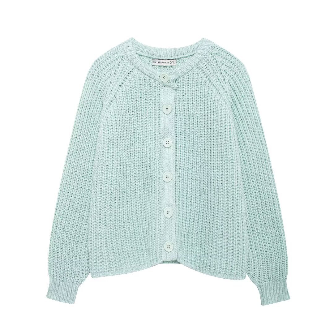 Women's Autumn Solid Color Long-sleeved Knitted For Coats