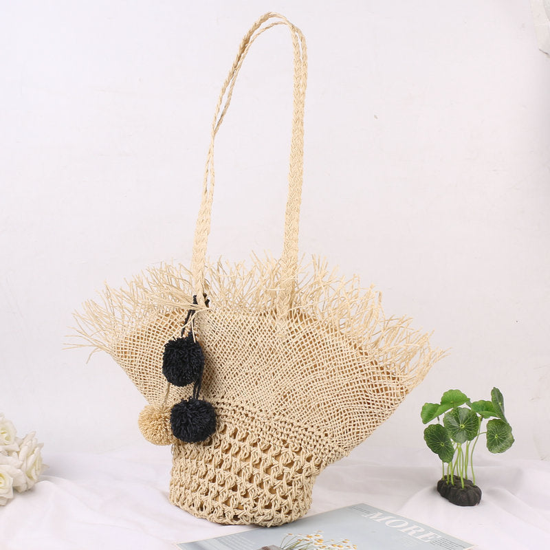 Summer Straw Woven Beach Fairy Western Handbags