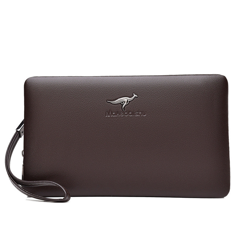 Men's Leather Clutch Large Capacity First Layer Men's Handbags