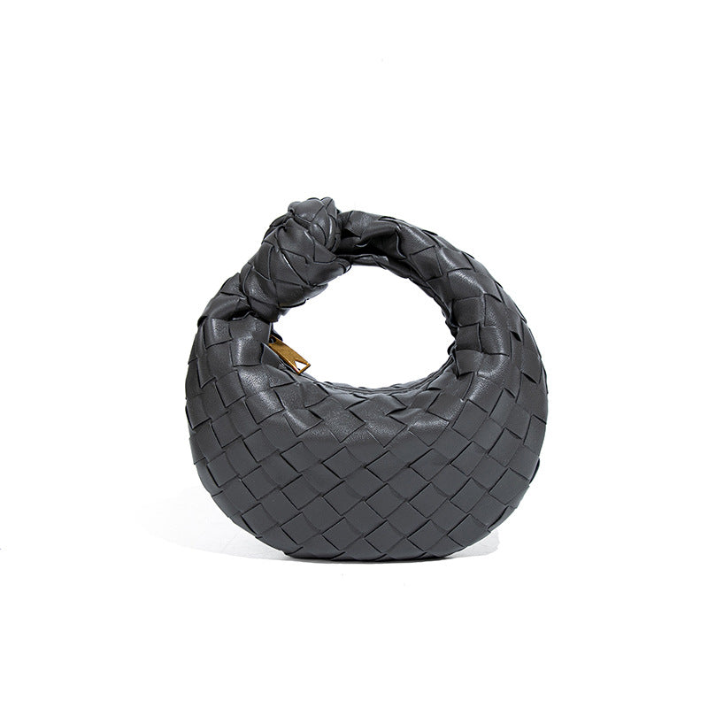 Women's Woven High-grade Mini Knotted Croissant Handmade Handbags