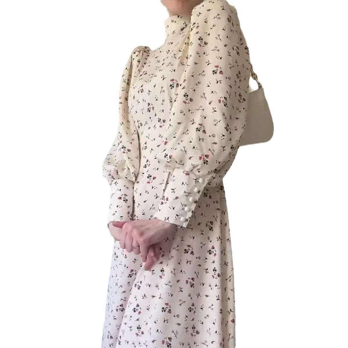 Autumn Gentle Loose Floral Dress Sense Dresses