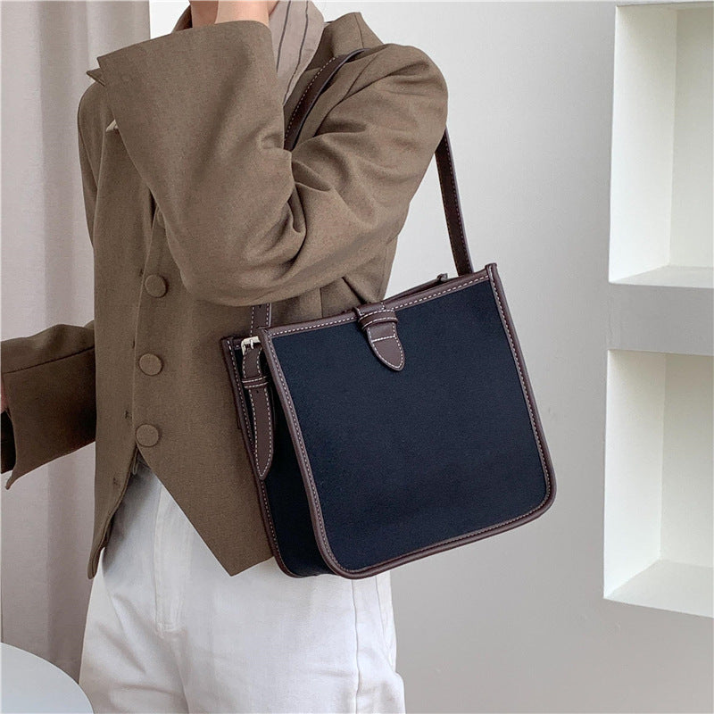 Women's Style Canvas Commuter High-grade Large Capacity Shoulder Bags