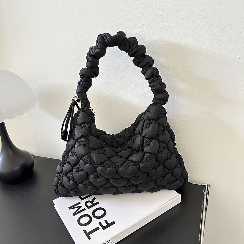 Women's Design Underarm Personalized Commuter Pleated Cloud Shoulder Bags